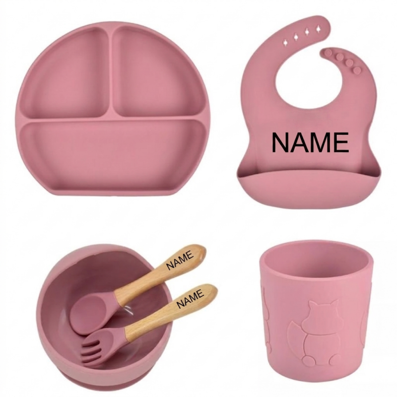 Turkish Rose Set - Wooden Free Name Engraving