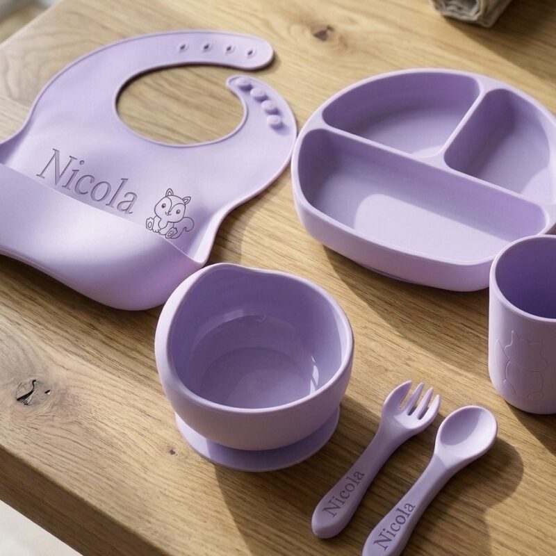 Candy Purple Set- Full Silicone Free Name Engraving