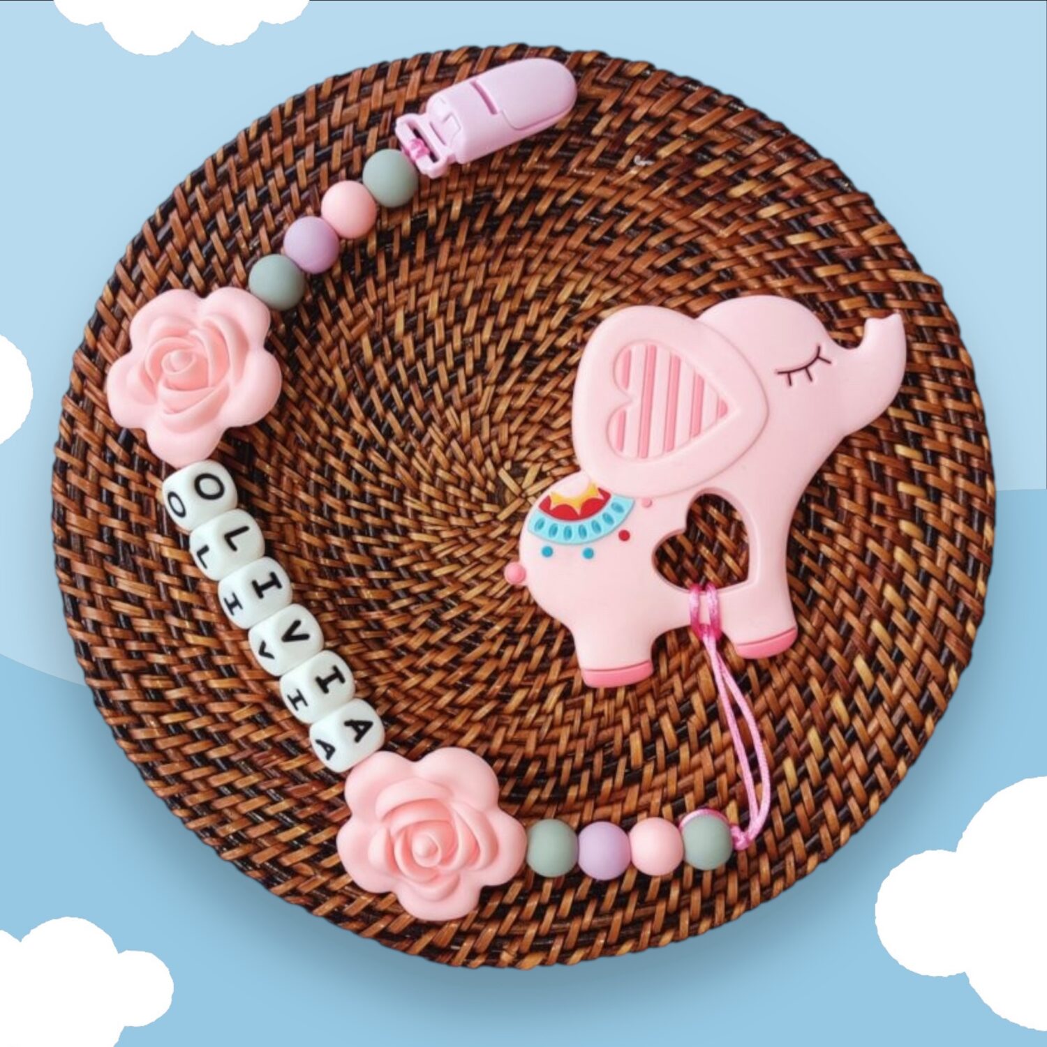 Elephant (Pink) Pre Set Teether #2