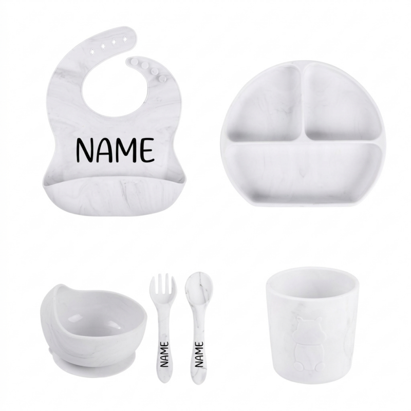 Luxury Marble Set (Full Silicone)- Free Name Engraving