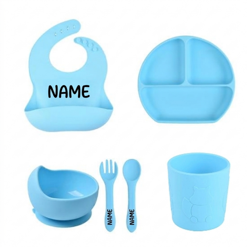 Sky blue Set - Full Silicone Free Name Engraving