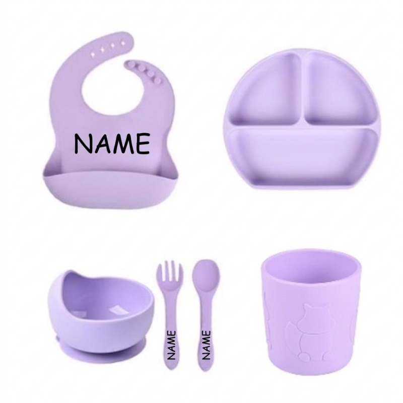 Candy Purple Set- Full Silicone Free Name Engraving