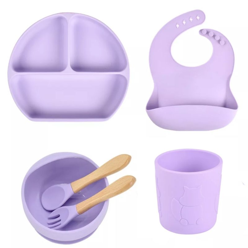 Candy Purple Set -Wooden Free Name Engraving