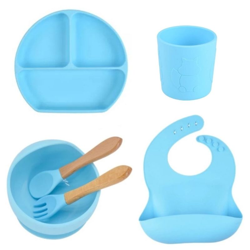 Sky Blue Set - Wooden Free Name Engraving