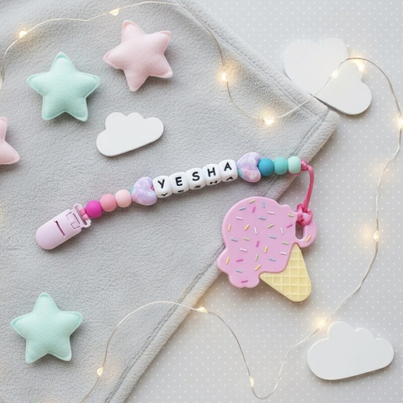 Ice Cream Pink Pre Set Teether #3