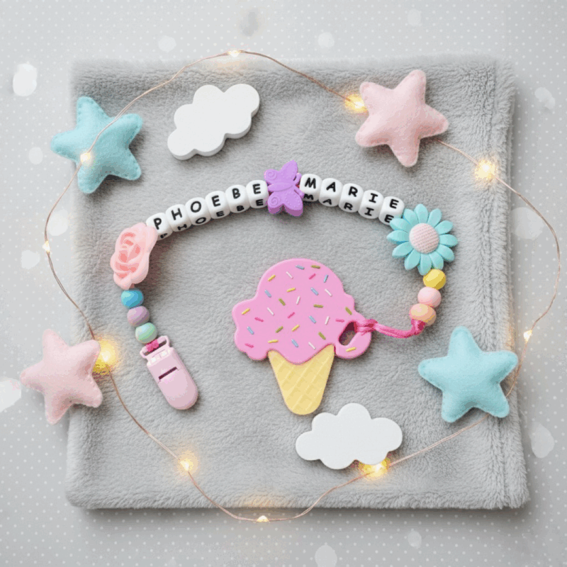 Ice Cream Pink Pre Set Teether #4
