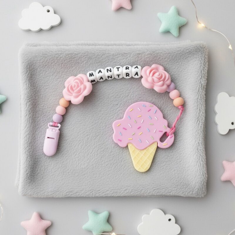 Ice Cream Pink Pre Set Teether #2