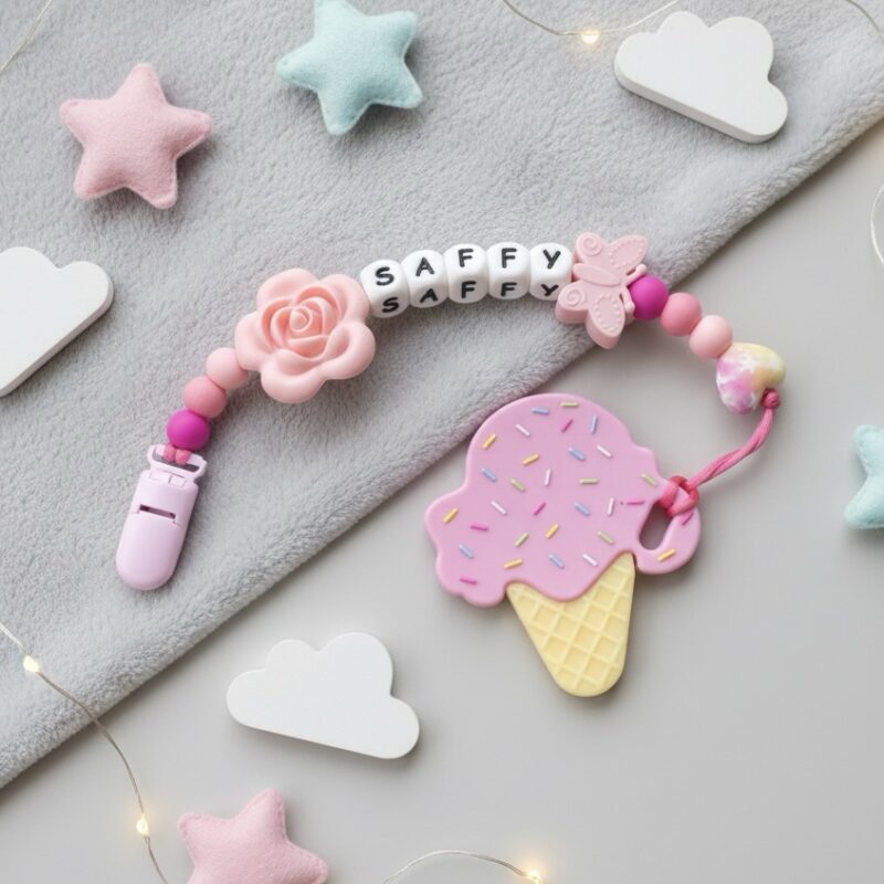 Ice Cream Pink Pre Set Teether #1